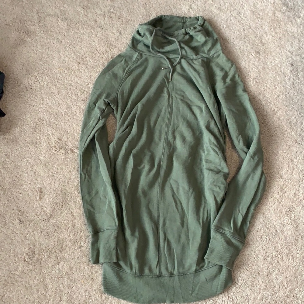 Cowl neck maternity sweatshirt